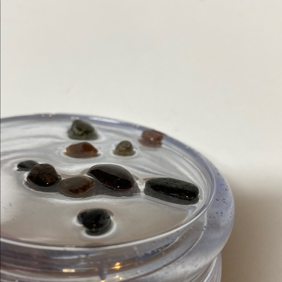 Puddin Jar Small Resin Semi Clear Rock Homemade Screw Lid Container NWOT - Picture 7 of 16